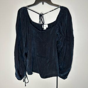 R.G Kane Ruched Sleeve Blouse